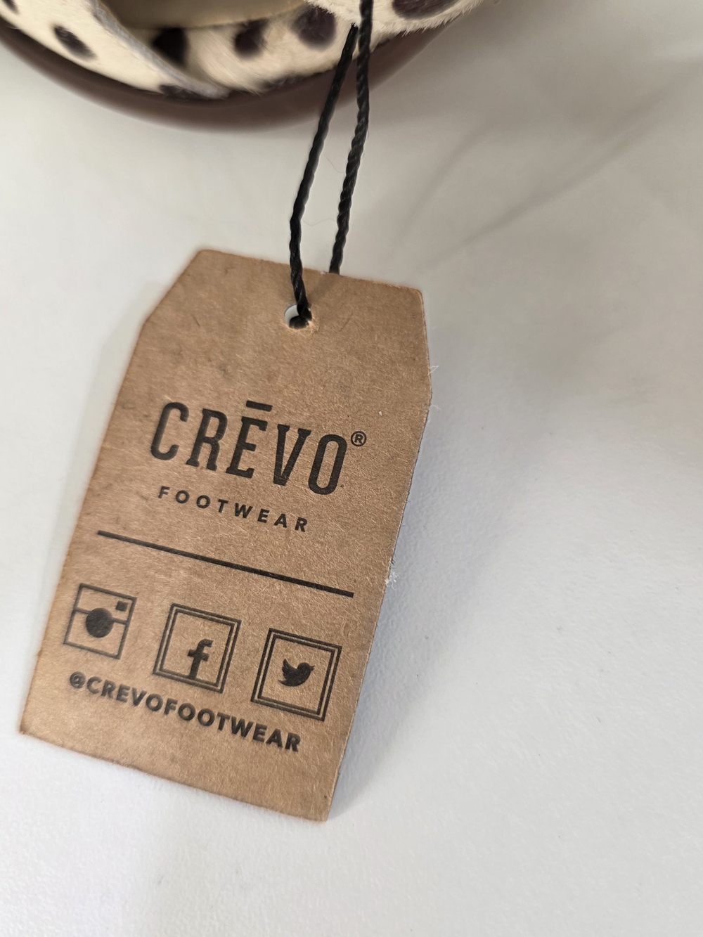 Crevo NWT Spotted Calf Hair Mule Heels Size 7 - Picture 9 of 10